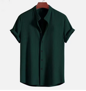 Philipp Short Sleeve Button-Up Shirt Green