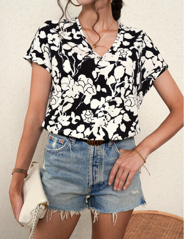 Sina Short Sleeve T-Shirt Black