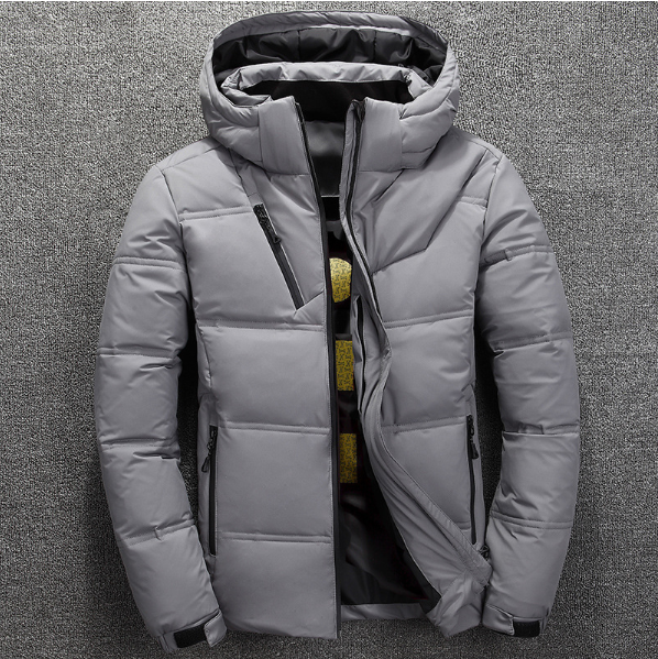 Colden Insulated Hooded Winter Coat Light Grey