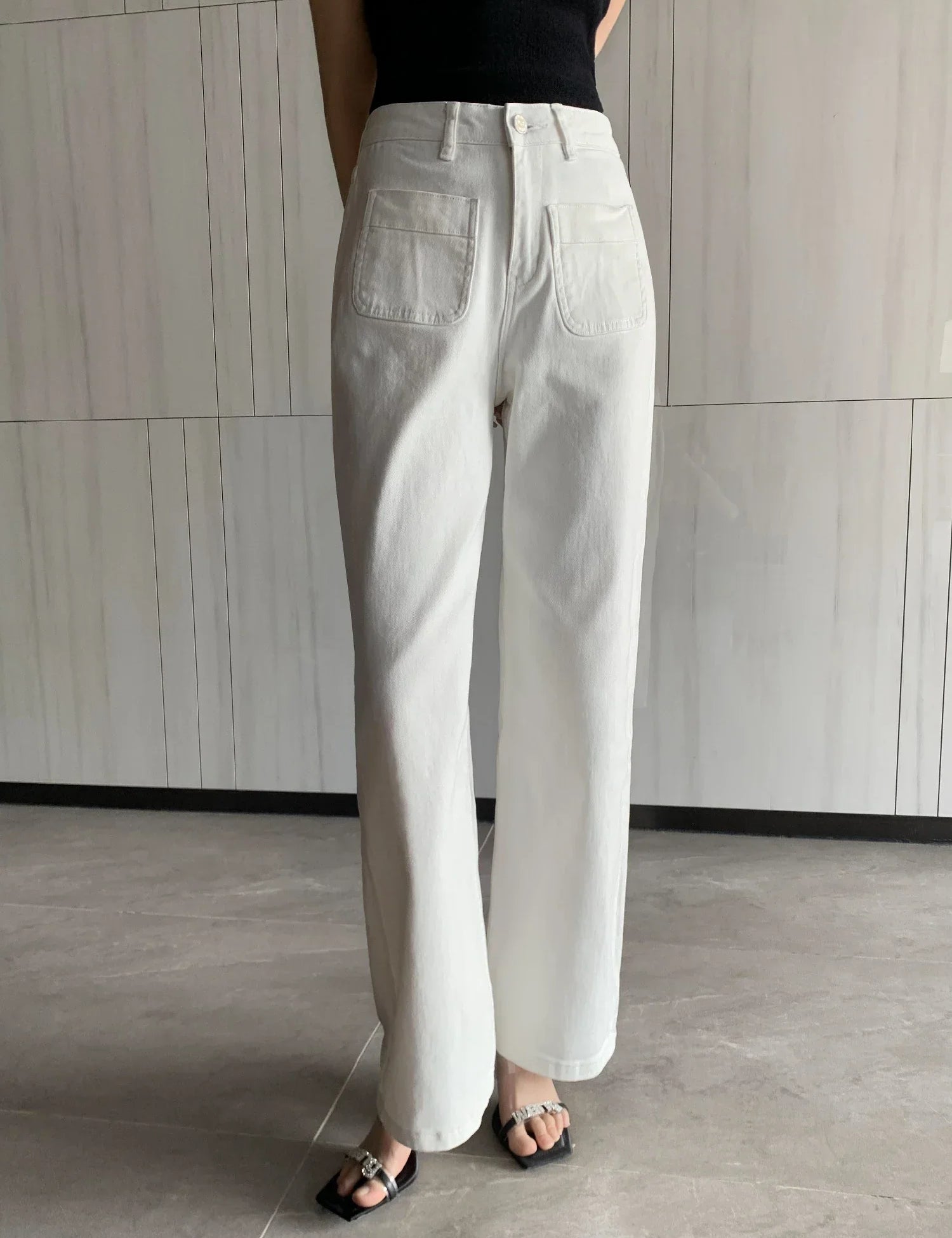 Kiera - High-Waisted Vintage Wide-Leg Denim Pants