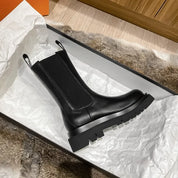 Wylla - Chelsea Platform Boots with Elastic Detail