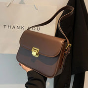 Laina - Square Retro Leather Shoulder Bag