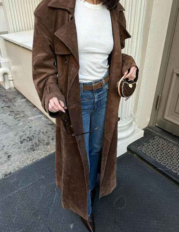 Veronika | Elegant Trenchcoat Brown