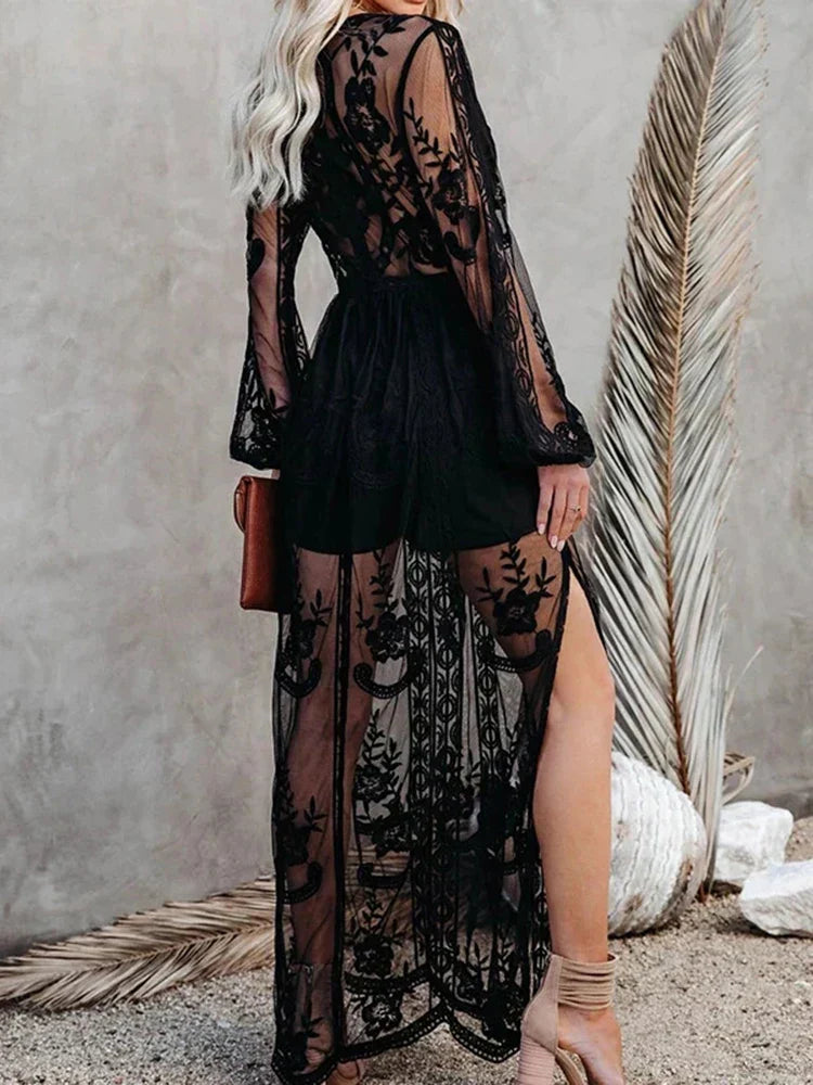 Tilda - Bohemian Lace Maxi Dress