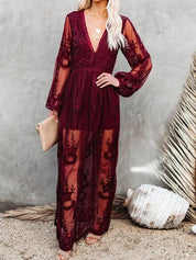 Tilda - Bohemian Lace Maxi Dress