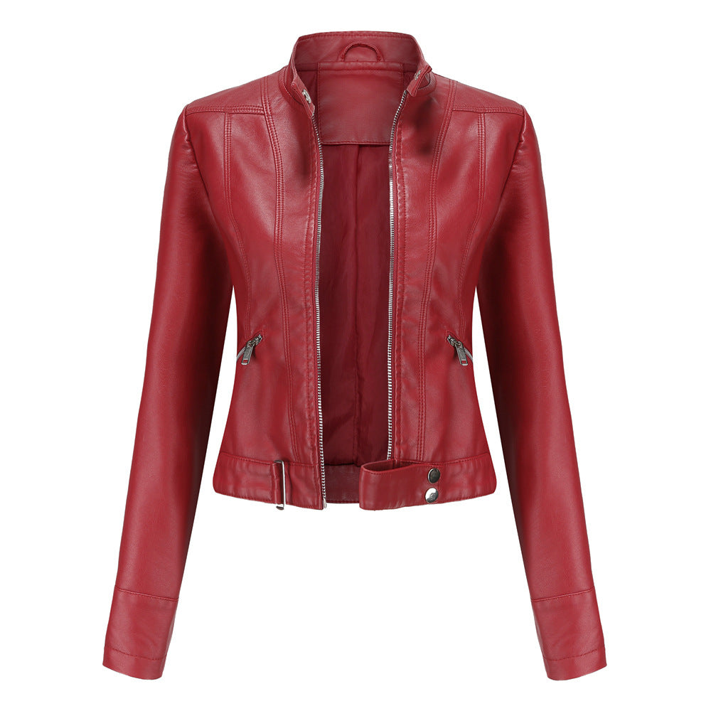 Mille - Sophisticated Leather Jacket Red