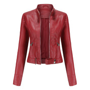 Mille - Sophisticated Leather Jacket Red