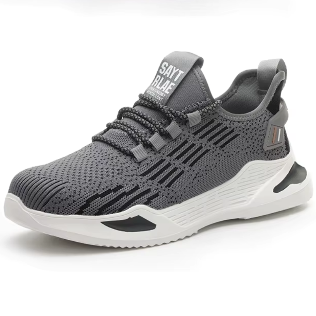 Keanu - Durable Shock-Resistant Work Sneakers - Sporty Design Grey