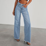 Gemma High-Rise Wide-Leg Denim Light Blue
