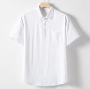 Lars Short Sleeve Shirt Featuring Chest Pocket White