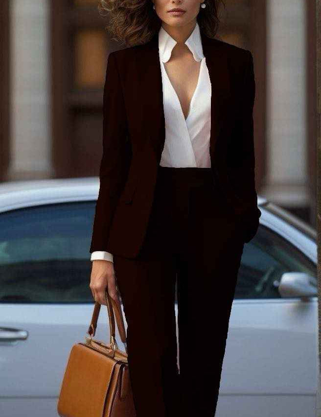 Power Dressing Tailored Blazer and Trouser Set for Women