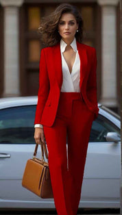 Power Dressing Tailored Blazer and Trouser Set for Women