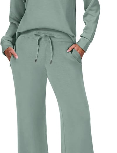 Briar Relaxed Sweater Trouser Set for Ultimate Comfort and Style Green