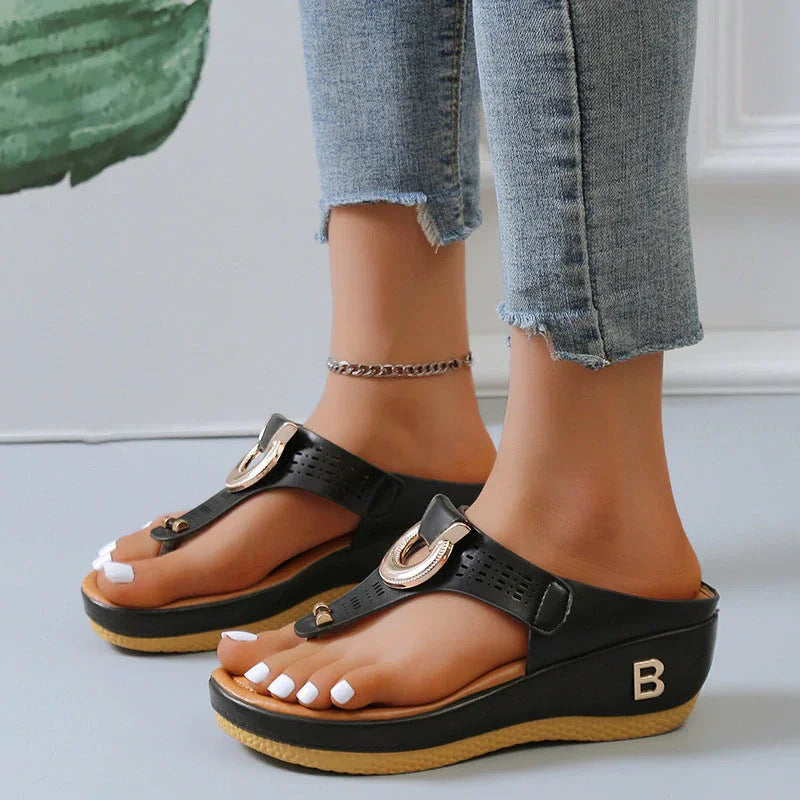 Alberte Elevated Wedge Sandals