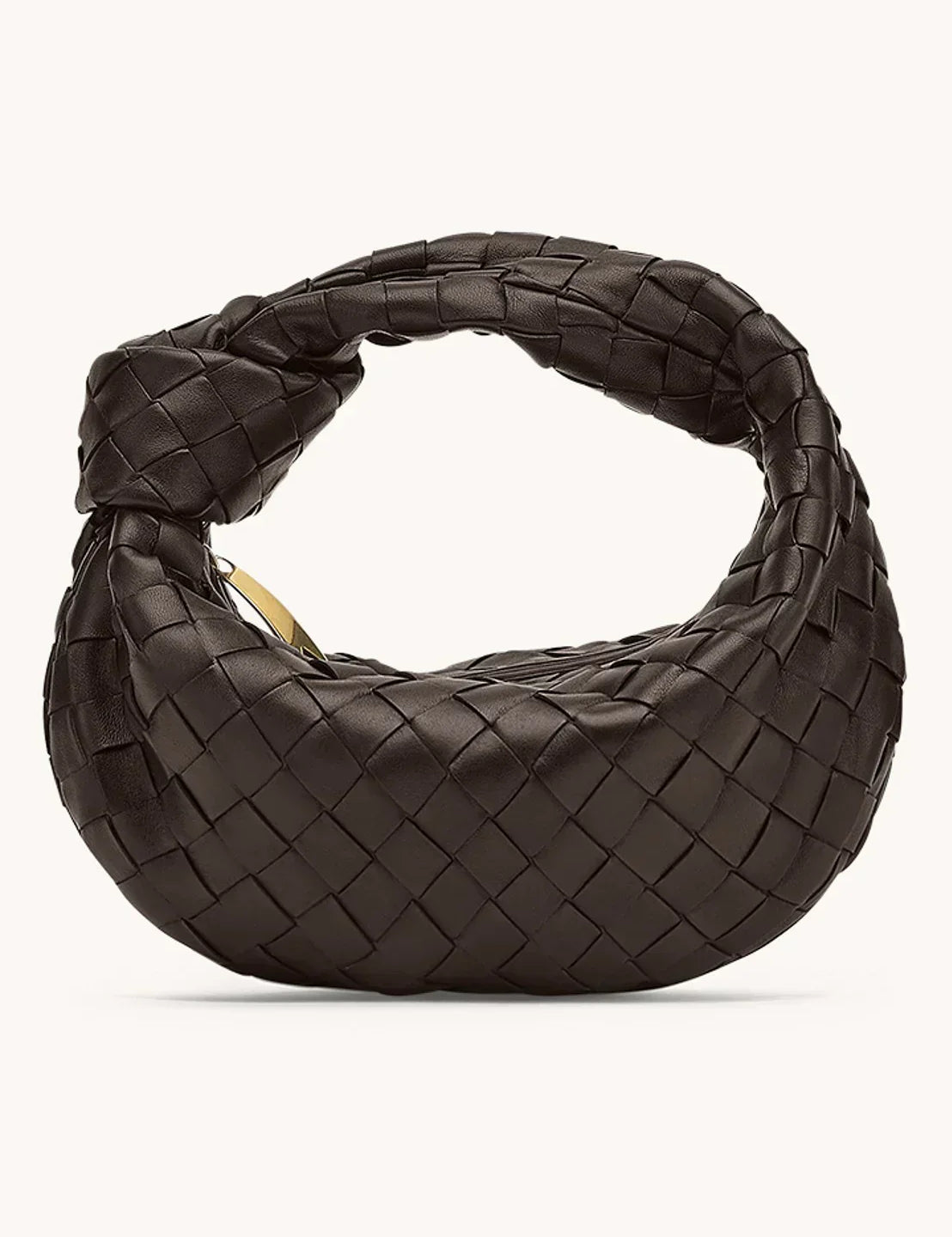 Sonya Elegant Woven Handbag for Stylish Convenience Dark Brown