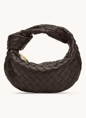 Sonya Elegant Woven Handbag for Stylish Convenience Dark Brown