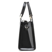 Melinda Shiny Crocodile-Pattern Handbag for Chic Style