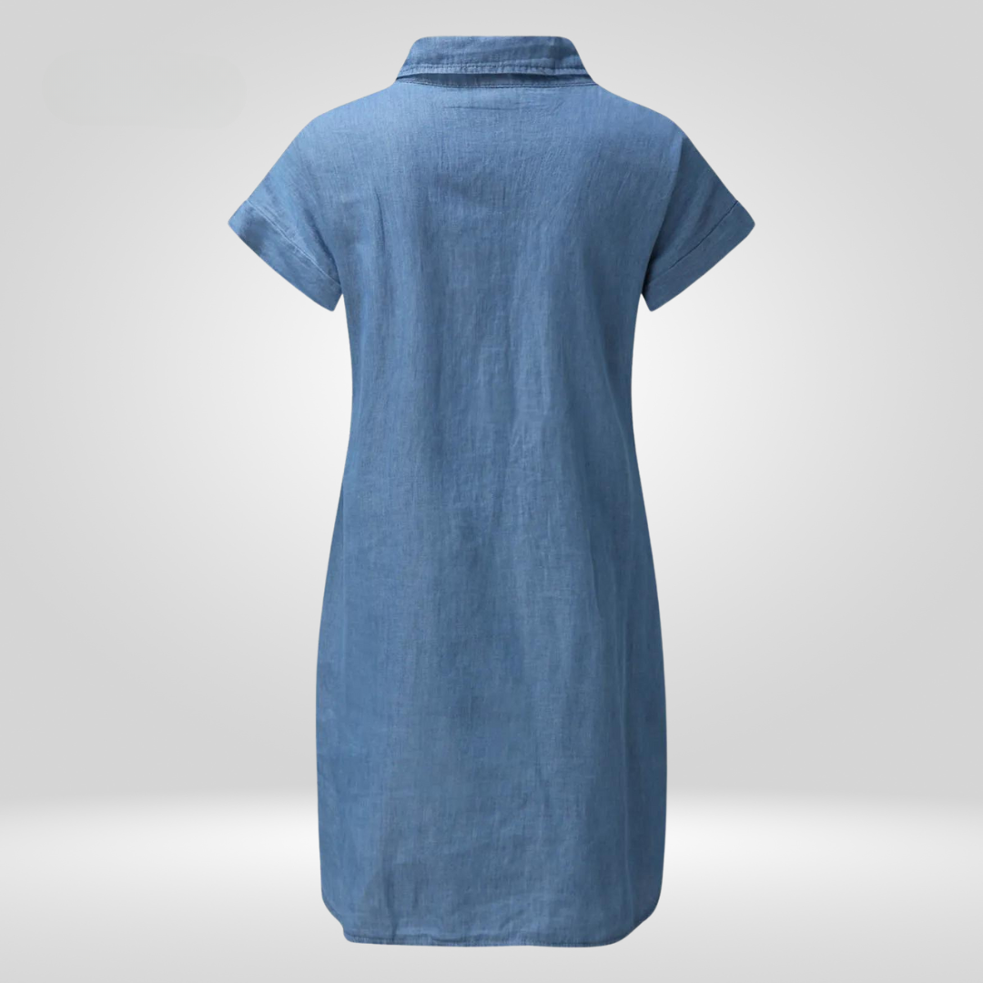 Amelie Denim Shirt Dress" could be rephrased as "Amelie Casual Denim Shirt Dress.