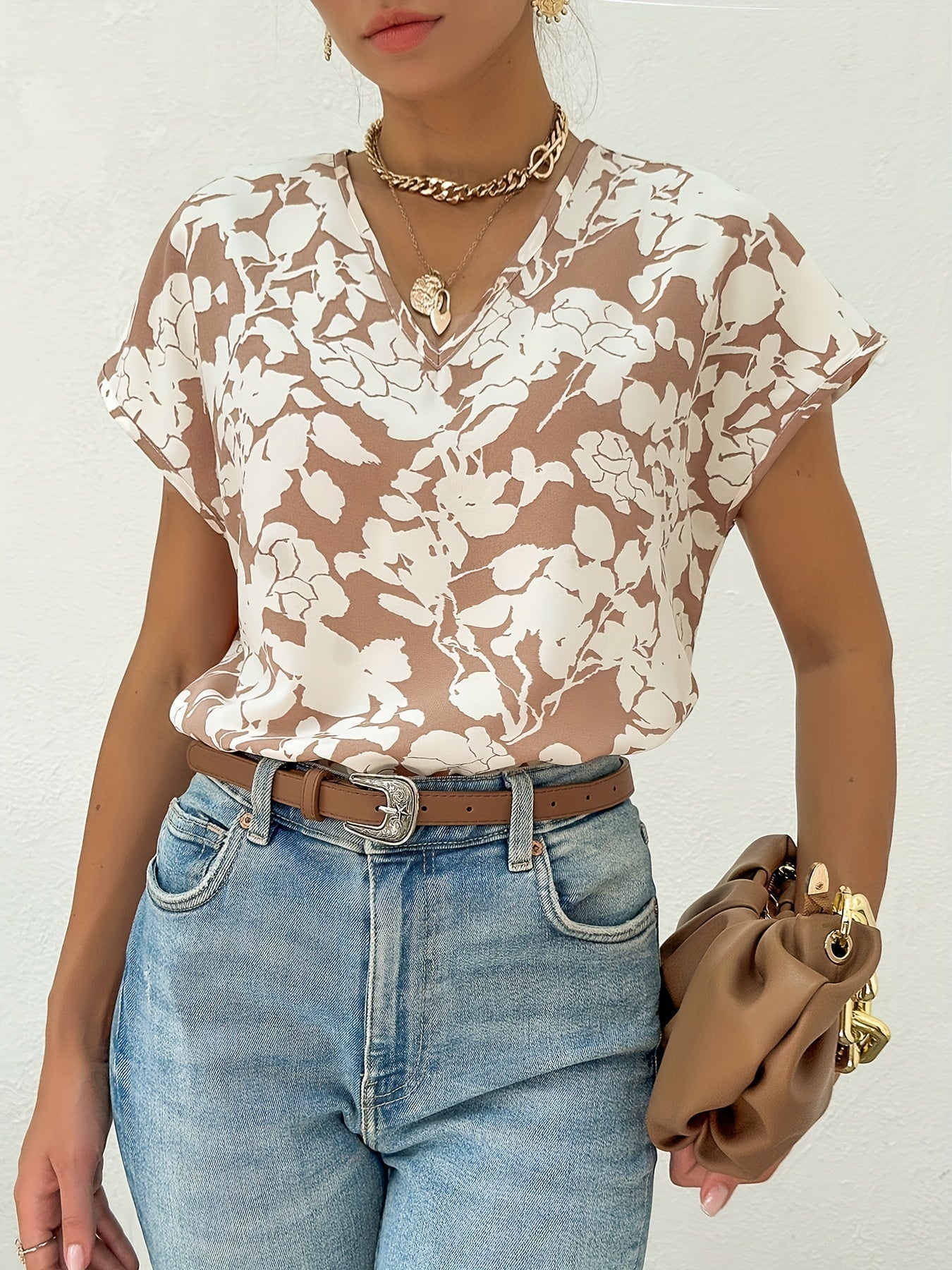 Sina Short Sleeve T-Shirt Beige