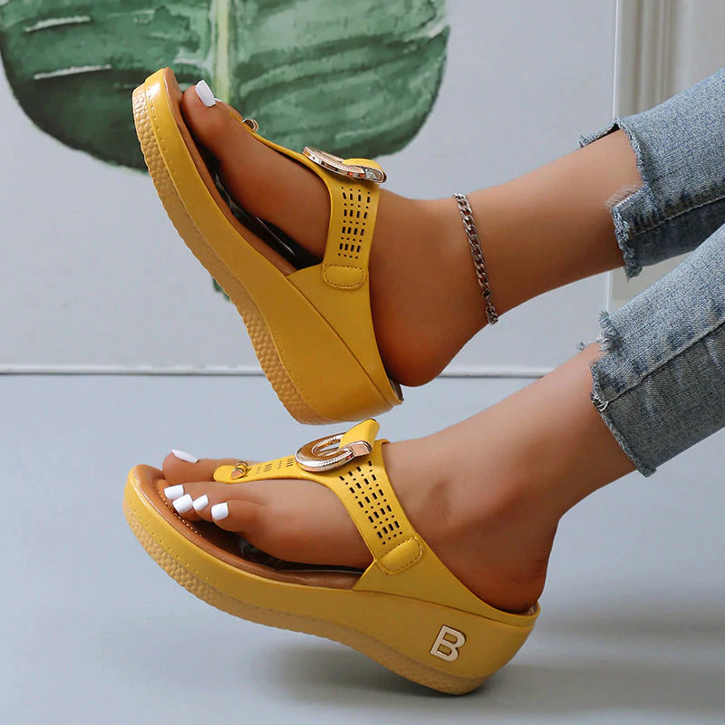 Alberte Elevated Wedge Sandals