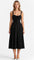 Kiana Corset Midi Dress for Elegant Style and Comfort Black