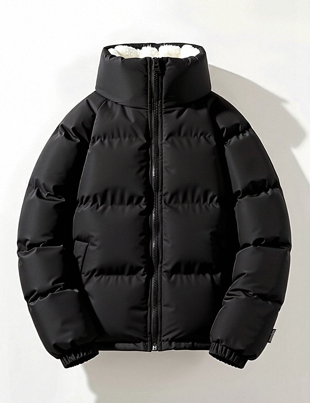 Cyrusteem Cozy Winter Puffer Coat Black