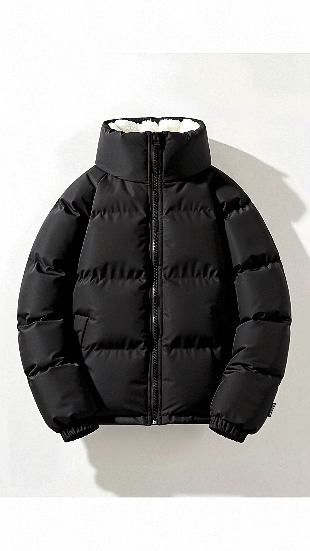 Cyrusteem Cozy Winter Puffer Coat Black