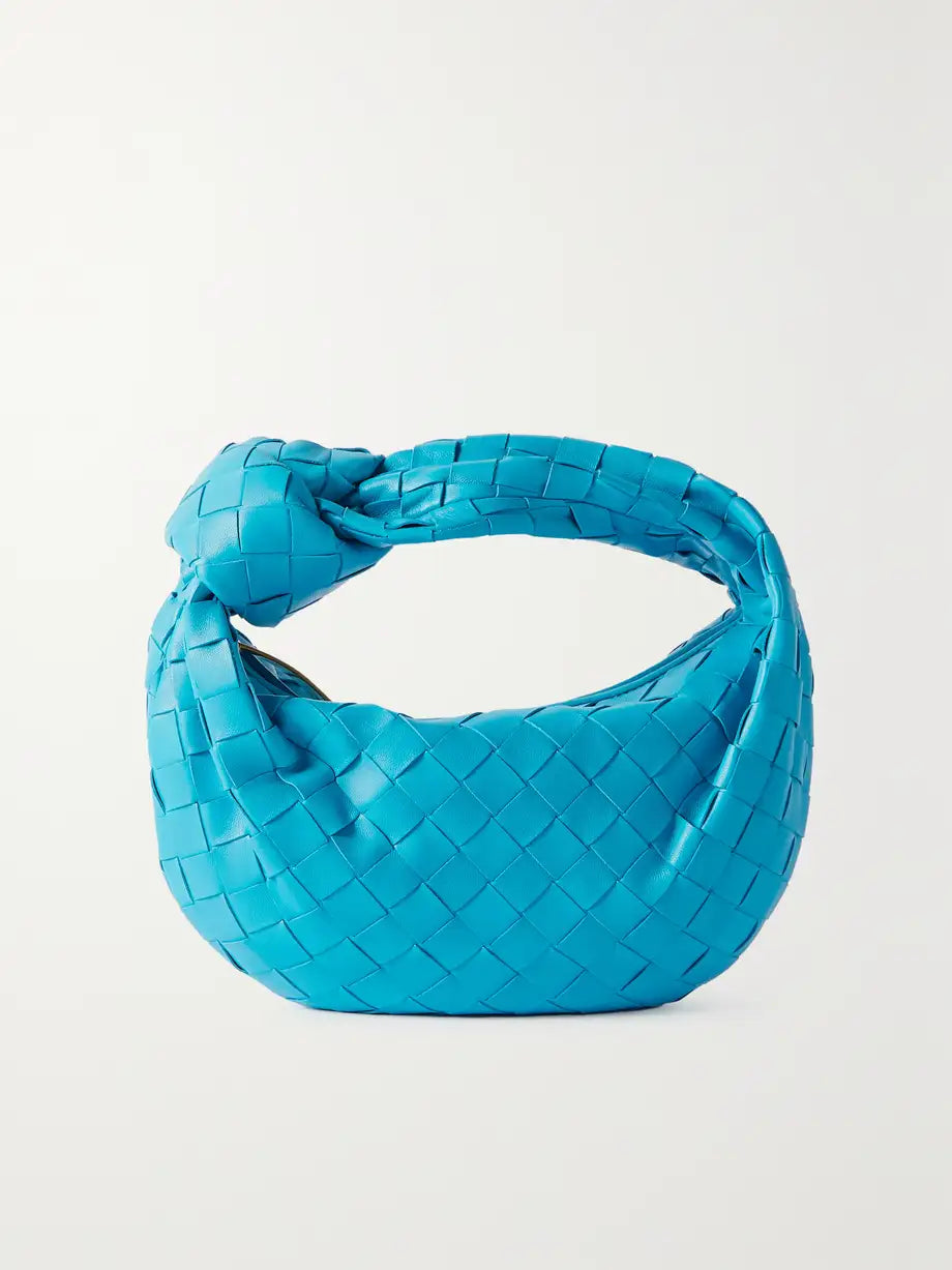 Sonya Elegant Woven Handbag for Stylish Convenience Blue