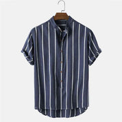 Gustav Striped Shirt And Shorts Set