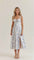 Kiana Corset Midi Dress for Elegant Style and Comfort Blue