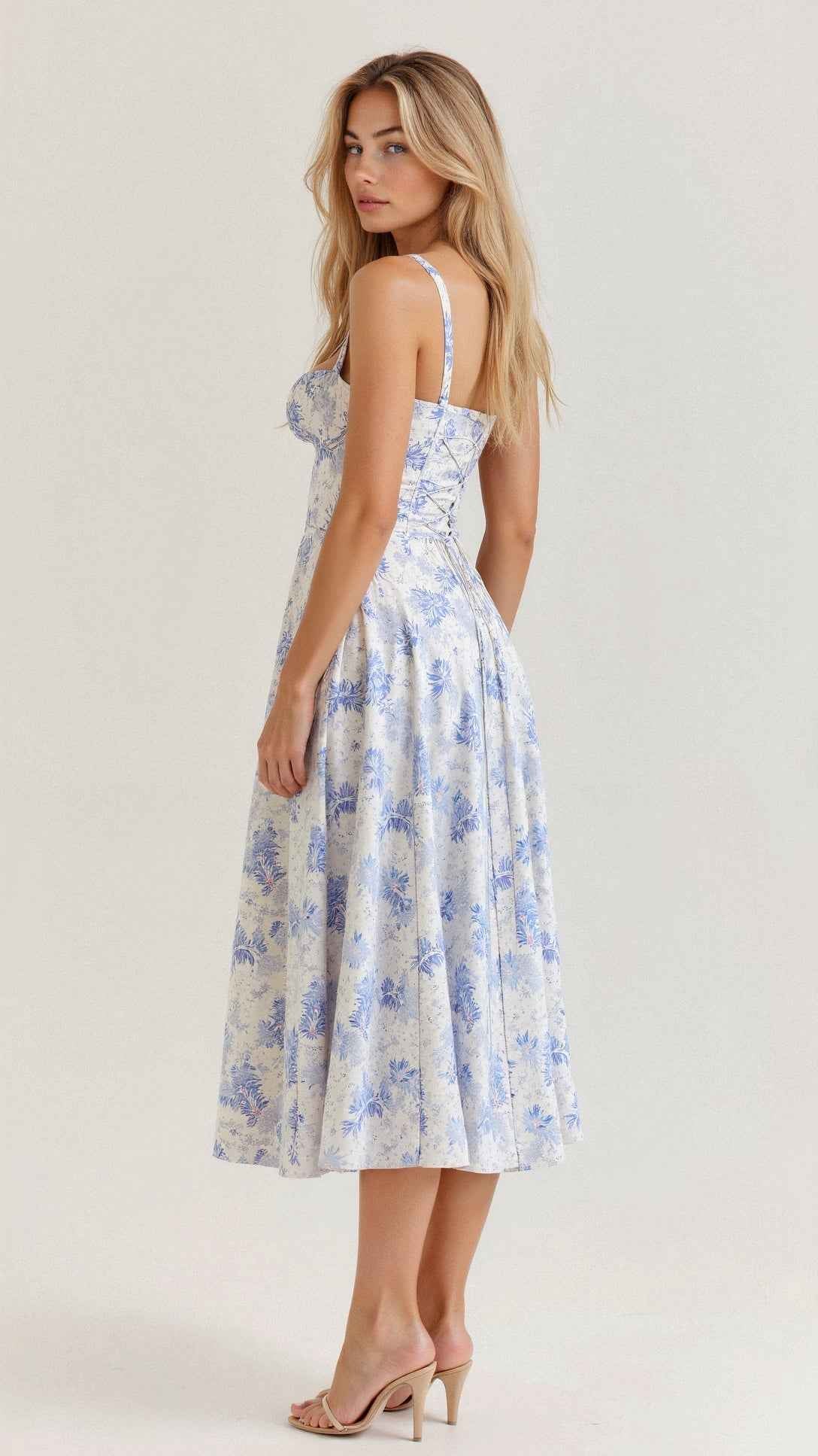 Kiana Corset Midi Dress for Elegant Style and Comfort