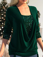 Sparkling Edith Blouse Green