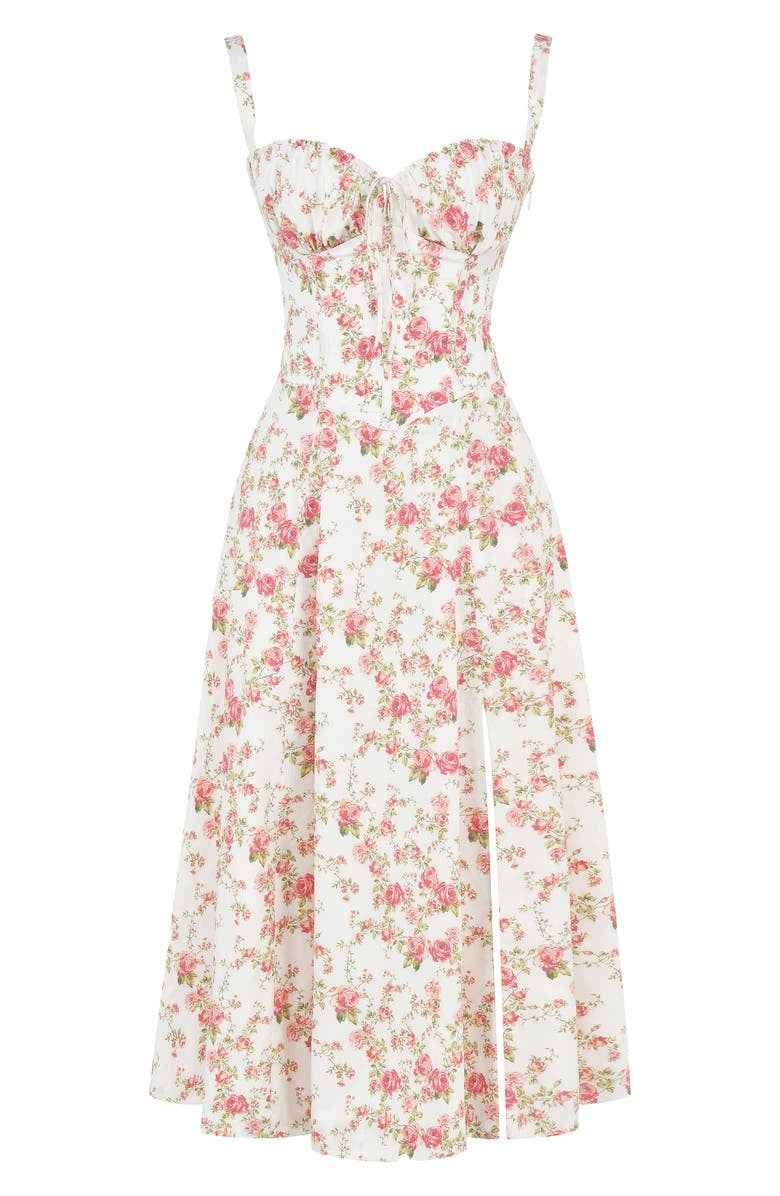 Kiana Corset Midi Dress for Elegant Style and Comfort