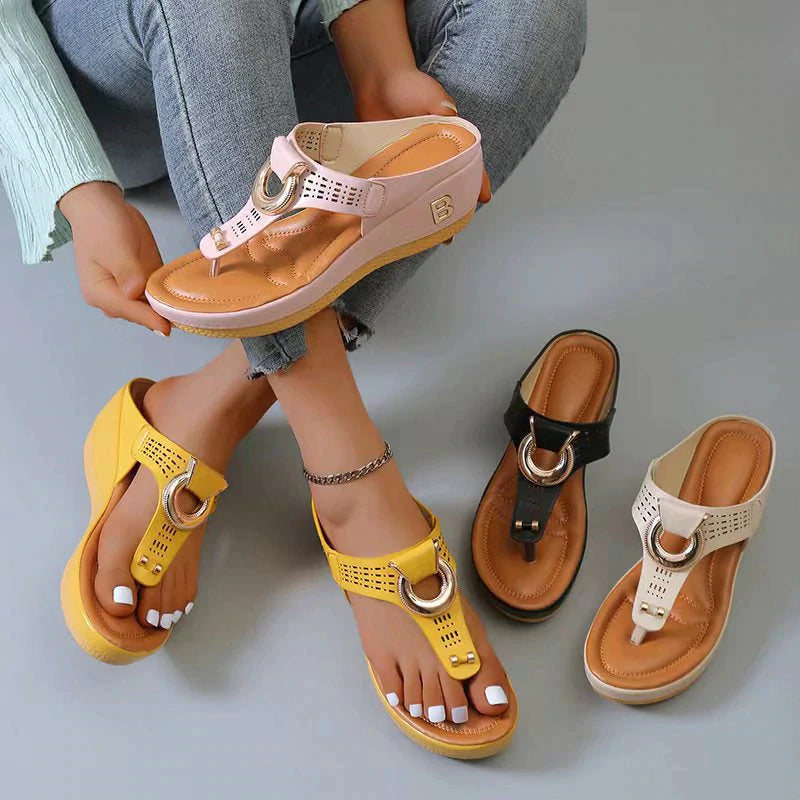 Alberte Elevated Wedge Sandals