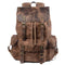 Ringo Vintage Outdoor Travel Backpack - Stylish and Functional Buckle Design Coffee One Size