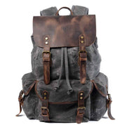Ringo Vintage Outdoor Travel Backpack - Stylish and Functional Buckle Design Army Green One Size
