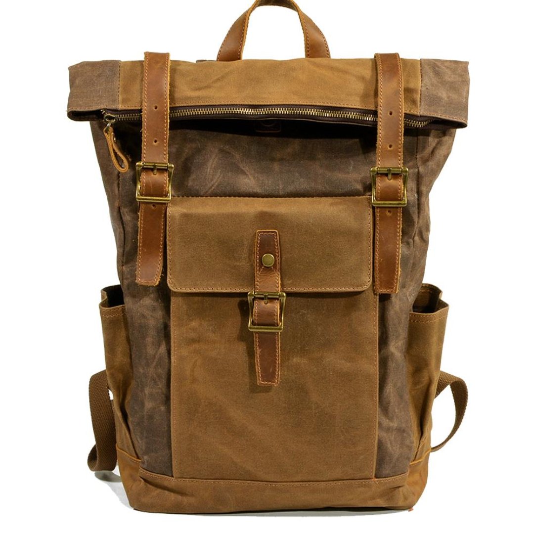 Wiley Vintage Backpack - Versatile and Functional Bag Coffee One Size