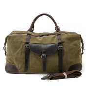 Wallace - Extra Spacious Vintage Overnight Bag Light Green One Size