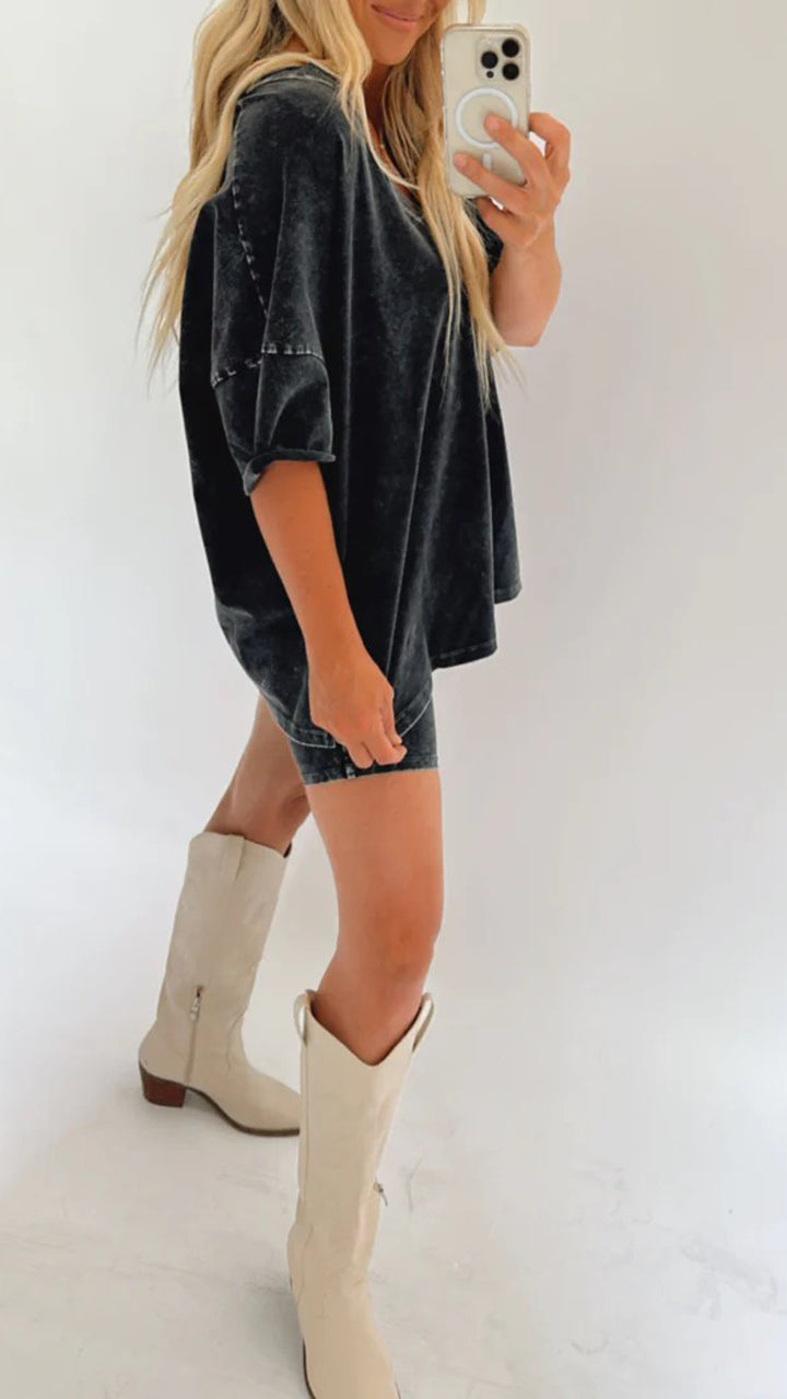 Amarra Relaxed T-Shirt and Shorts Set for Ultimate Comfort