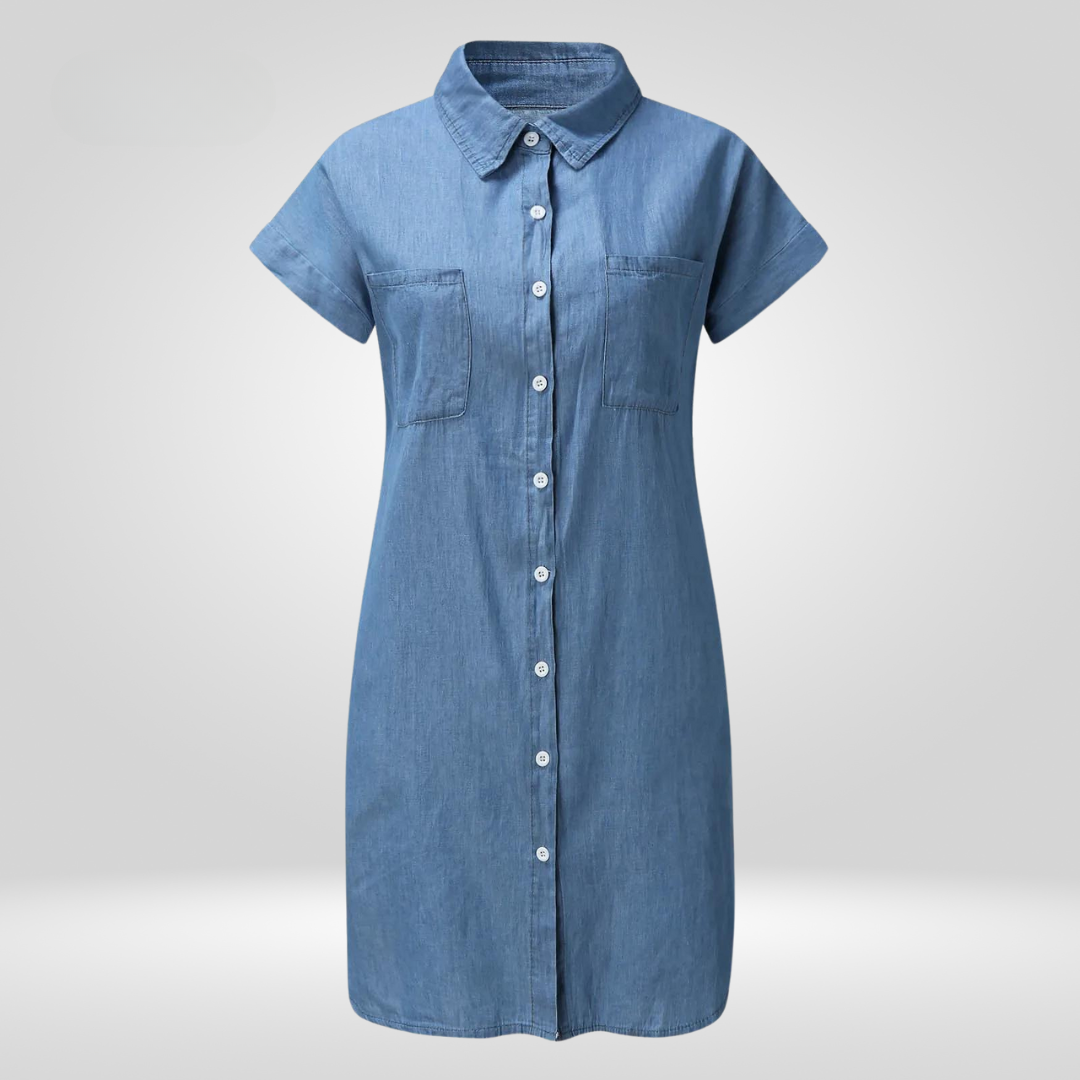 Amelie Denim Shirt Dress" could be rephrased as "Amelie Casual Denim Shirt Dress.