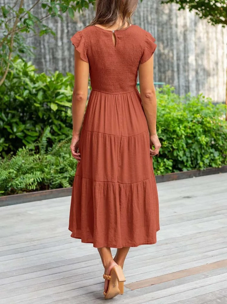 Leana - Gathered Bust Dress