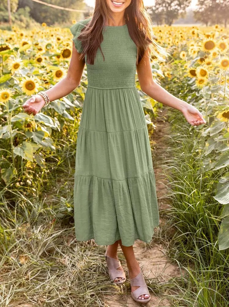Leana - Gathered Bust Dress