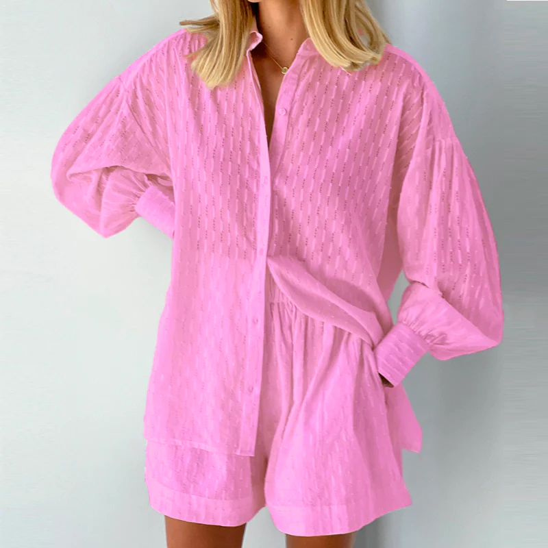 Esther Top and Shorts Ensemble Light Pink