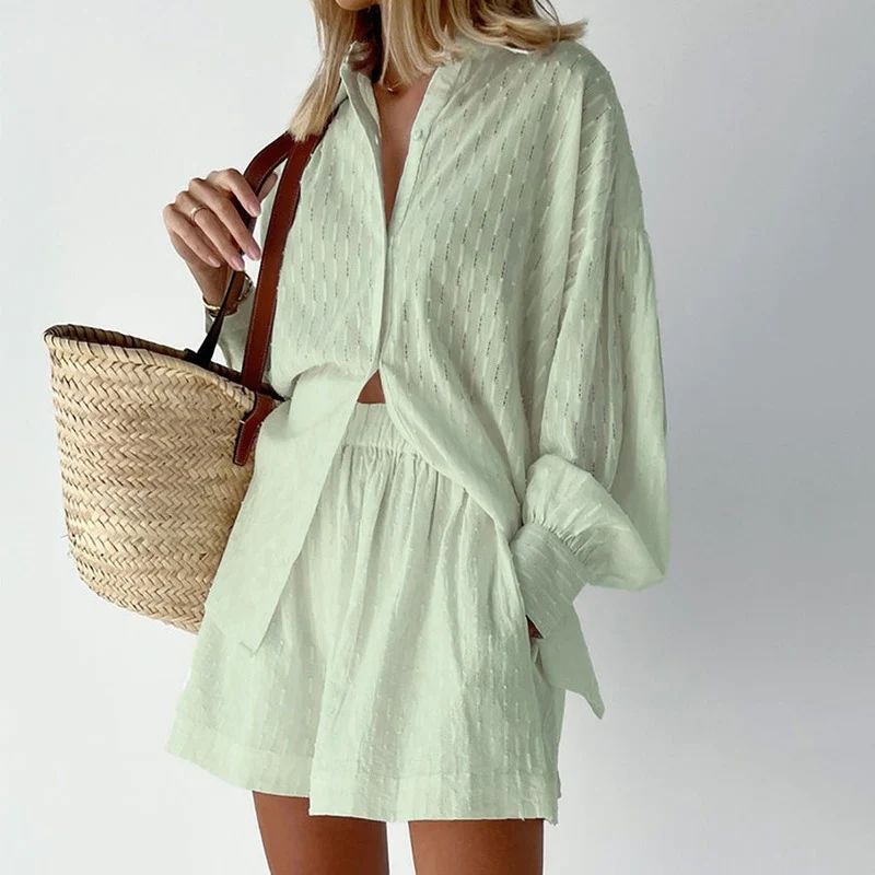 Esther Top and Shorts Ensemble Light Green