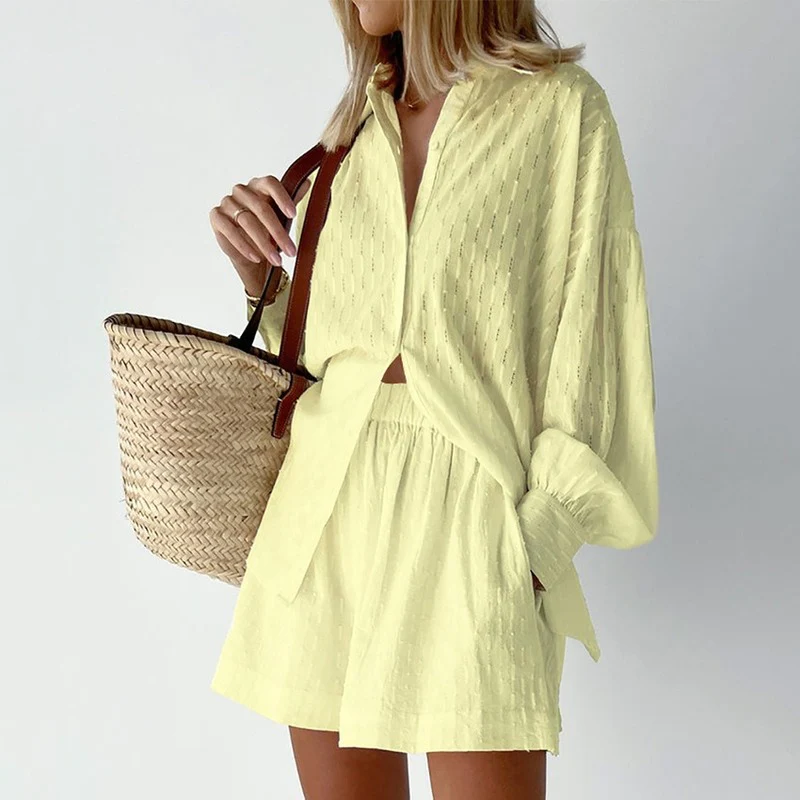Esther Top and Shorts Ensemble Yellow