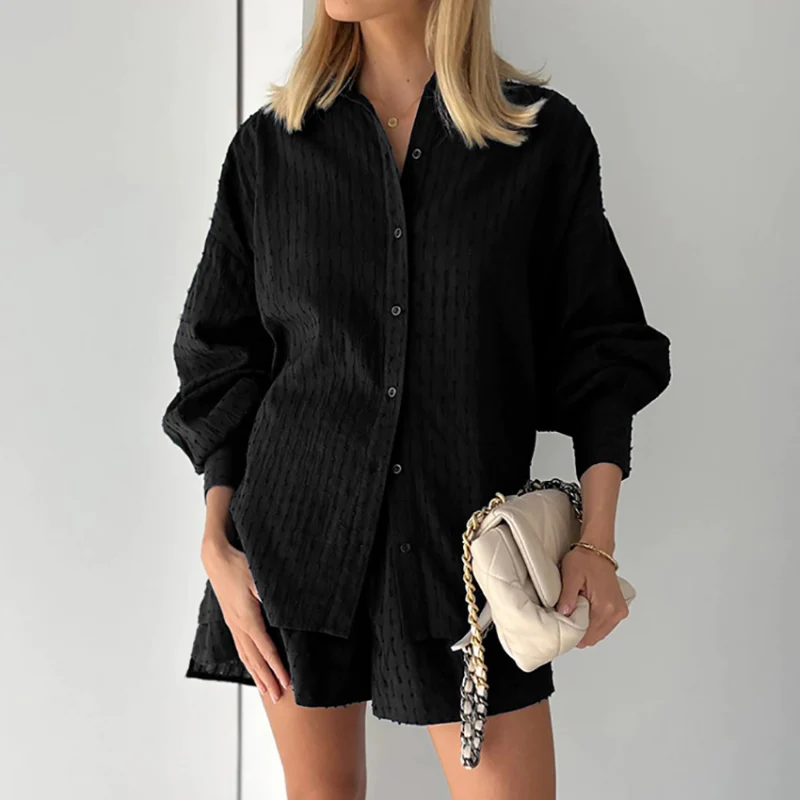 Esther Top and Shorts Ensemble Black
