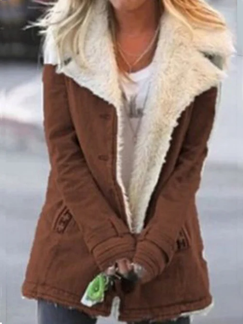Susanne - Women's Cozy Thermal Jacket - Fashionable and Insulated Brown