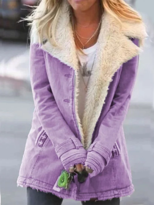 Susanne - Women's Cozy Thermal Jacket - Fashionable and Insulated Purple