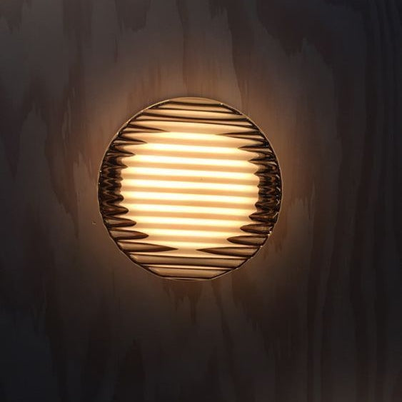 Contemporary Round Wall Sconce - Cristallin