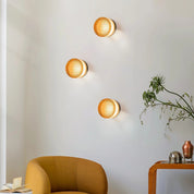 Contemporary Round Wall Sconce - Cristallin